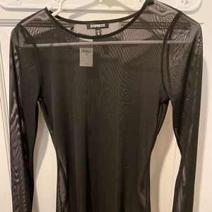 Black Mesh Shirt